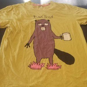 Little Blue House Graphic "Dam Tired" Sz. OS NightShirt Nightgown